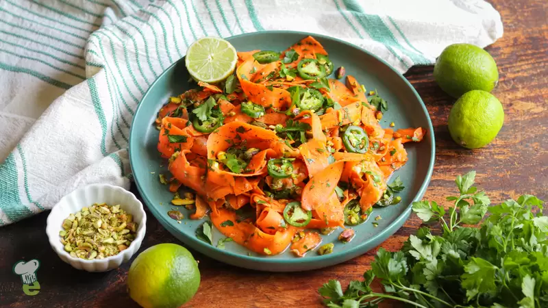 Spicy Carrot Ribbon Salad