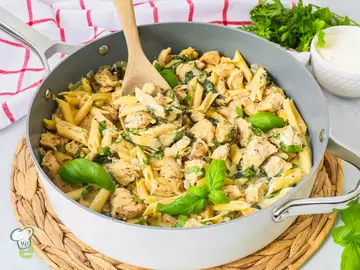 Garlic Parmesan Chicken Pasta