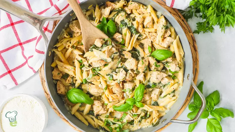 Garlic Parmesan Chicken Pasta