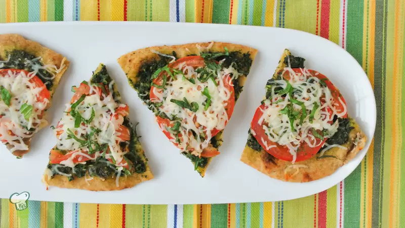 Heart Healthy Tomato and Pesto Pizza