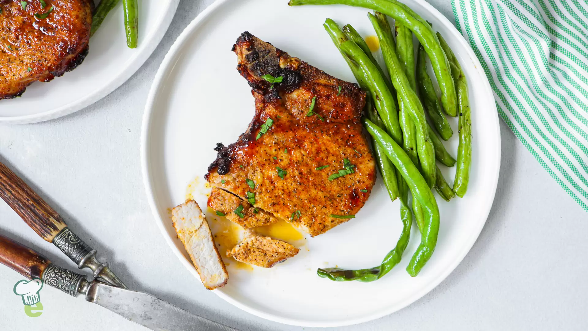 Air Fryer Bone-In Pork Chops