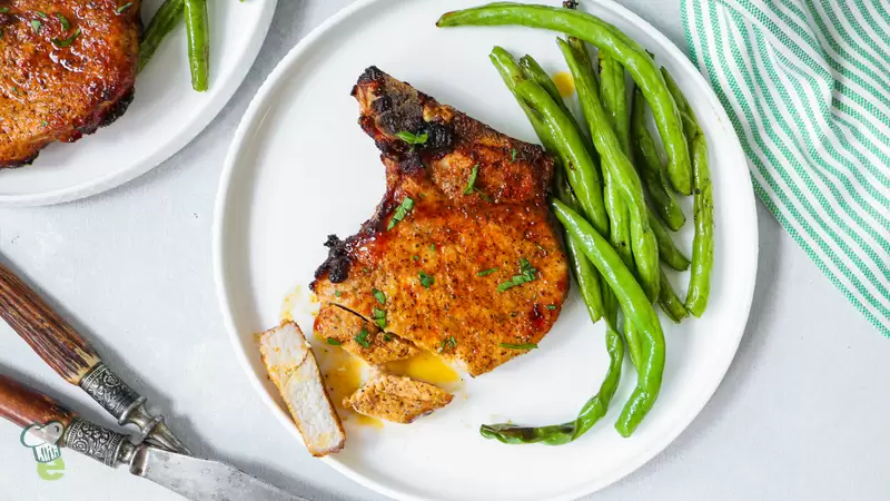 Air Fryer Bone-In Pork Chops