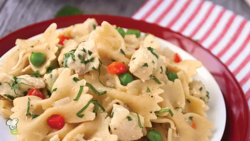 Heart Healthy Creamy Bow-Tie Pasta