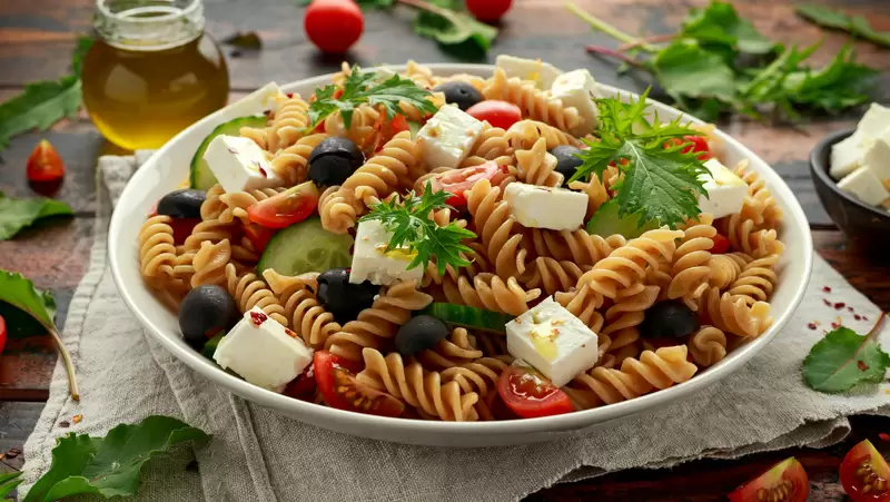 Heart Healthy Rotini Pasta Salad