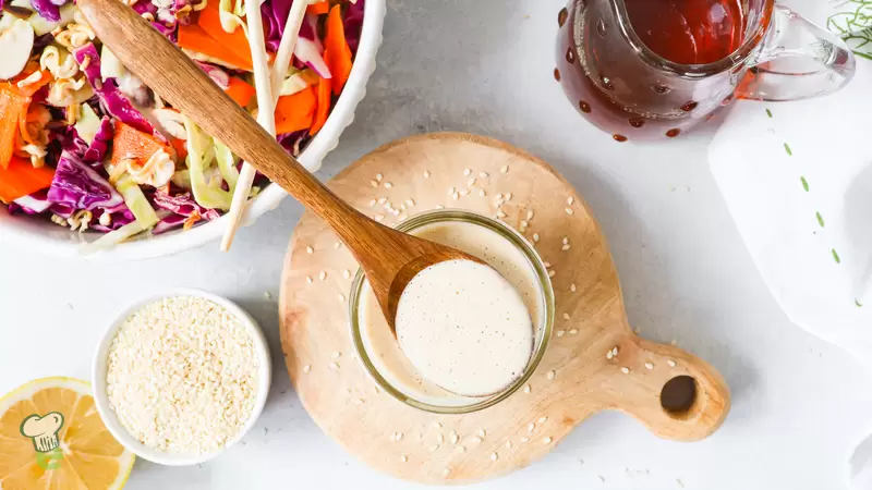 Healthy Maple Tahini Dressing