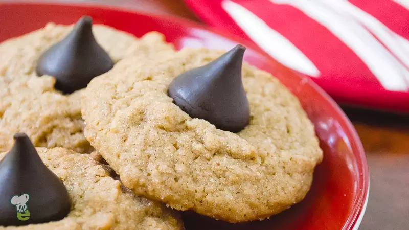Heart Healthy Peanut Butter Blossom Cookies
