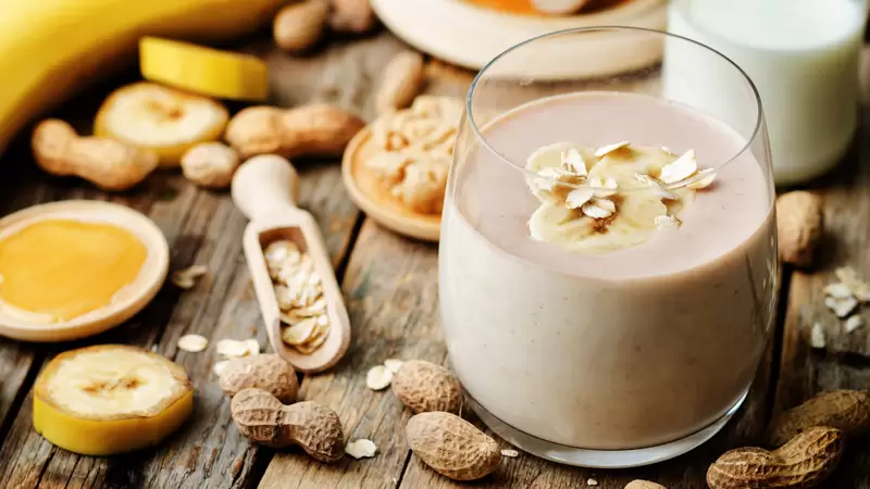 Heart Healthy Peanut Butter Banana Smoothie