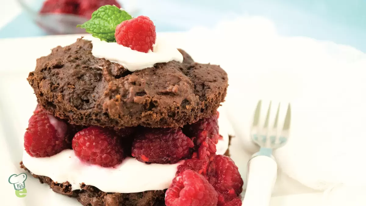 Heart Healthy Chocolate Raspberry Shortcake