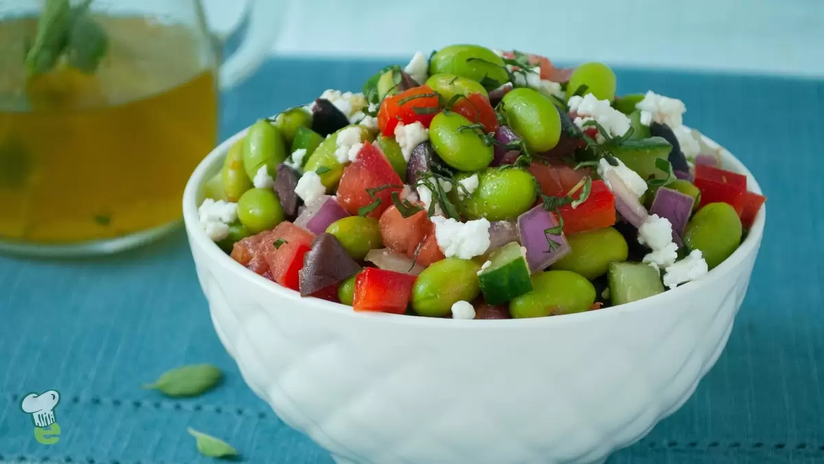 Heart Healthy Greek Edamame Salad