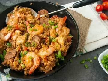 Quinoa Sausage Jambalaya