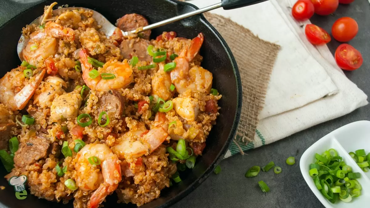 Heart Healthy Quinoa Sausage Jambalaya