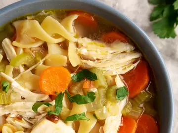 Kidney-Friendly Chicken Noodle Soup