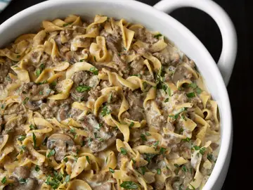 Kidney-Friendly Beef Stroganoff