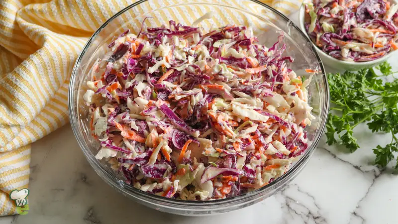 Low Sodium Coleslaw with Greek Yogurt