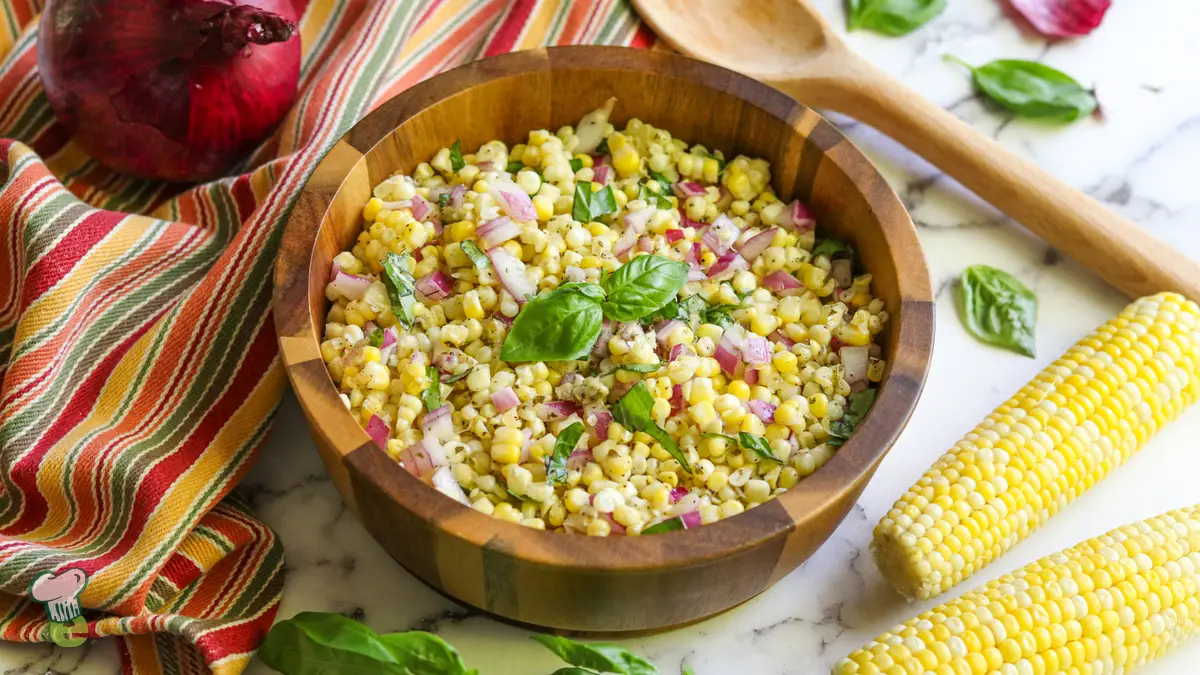 Heart Healthy Corn Salad with Basil