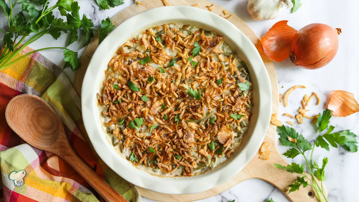 Kidney-Friendly Green Bean with Crispy Fried Onions