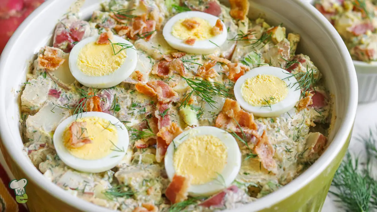 Low Sodium Ranch Potato Salad with Bacon