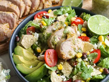 Peach Pork Tenderloin Salad