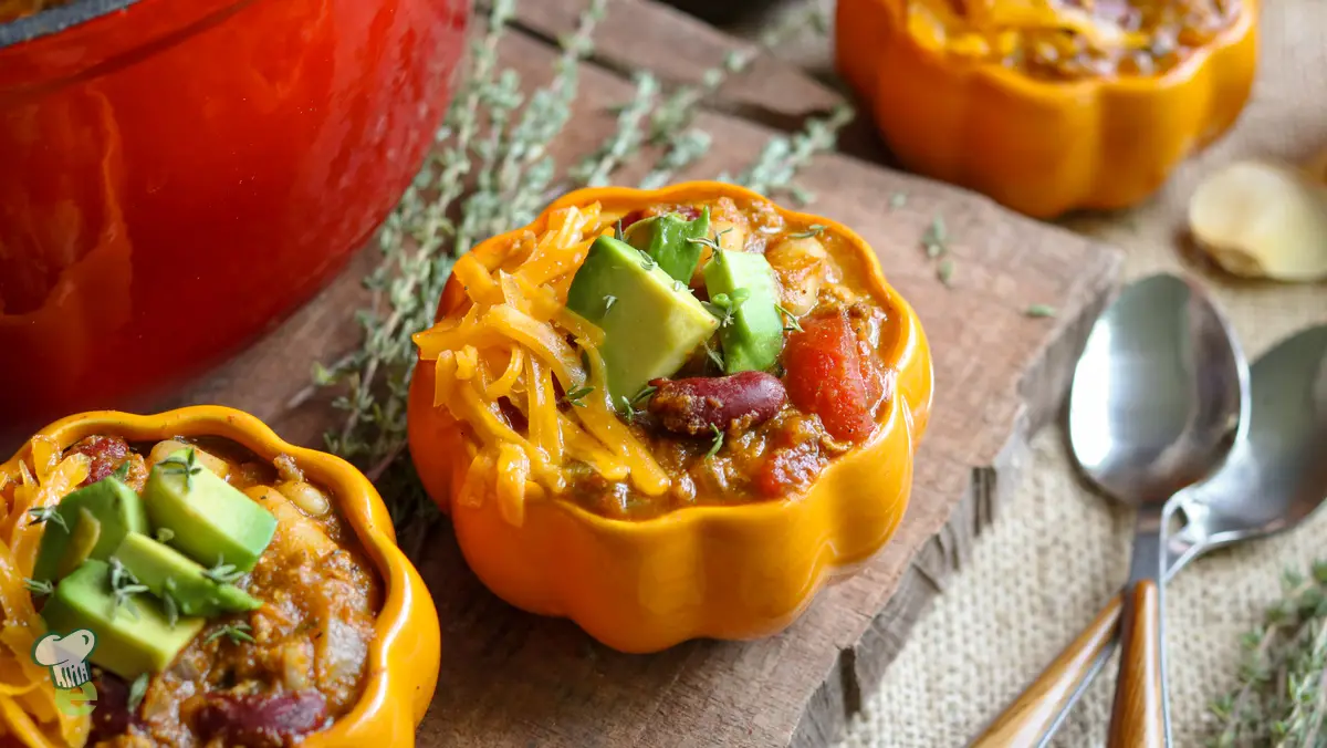 High Protein Pumpkin Chicken Chili