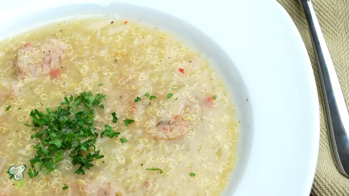 Heart Healthy Quinoa Sausage Soup