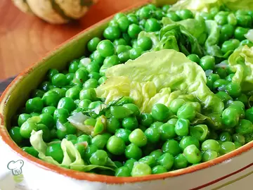 Sweet Peas with Braised Lettuce