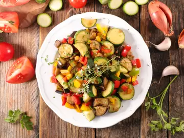 Squash and Tomato Salad