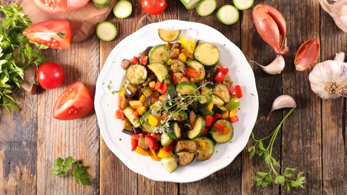 Heart Healthy Squash and Tomato Salad