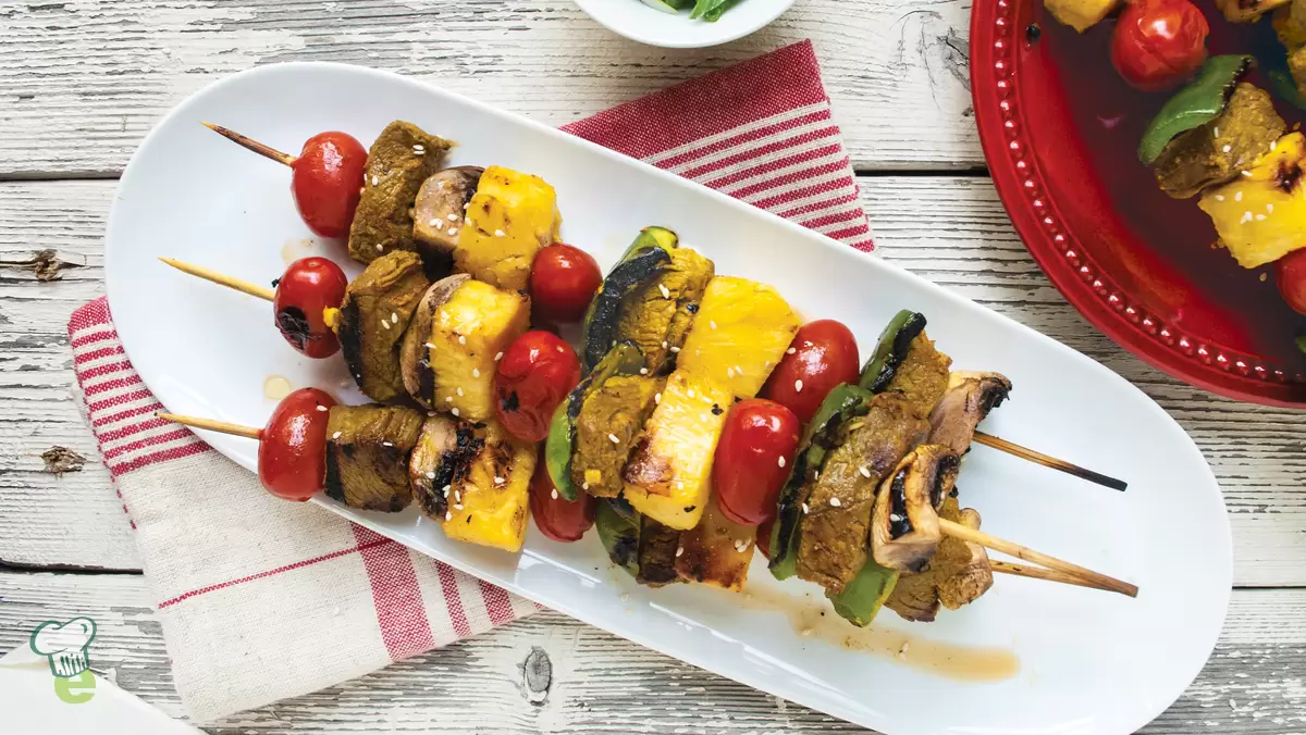 Heart Healthy Pineapple Beef Kebobs