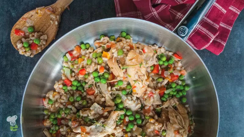 Heart Healthy Chicken Thighs with Farro