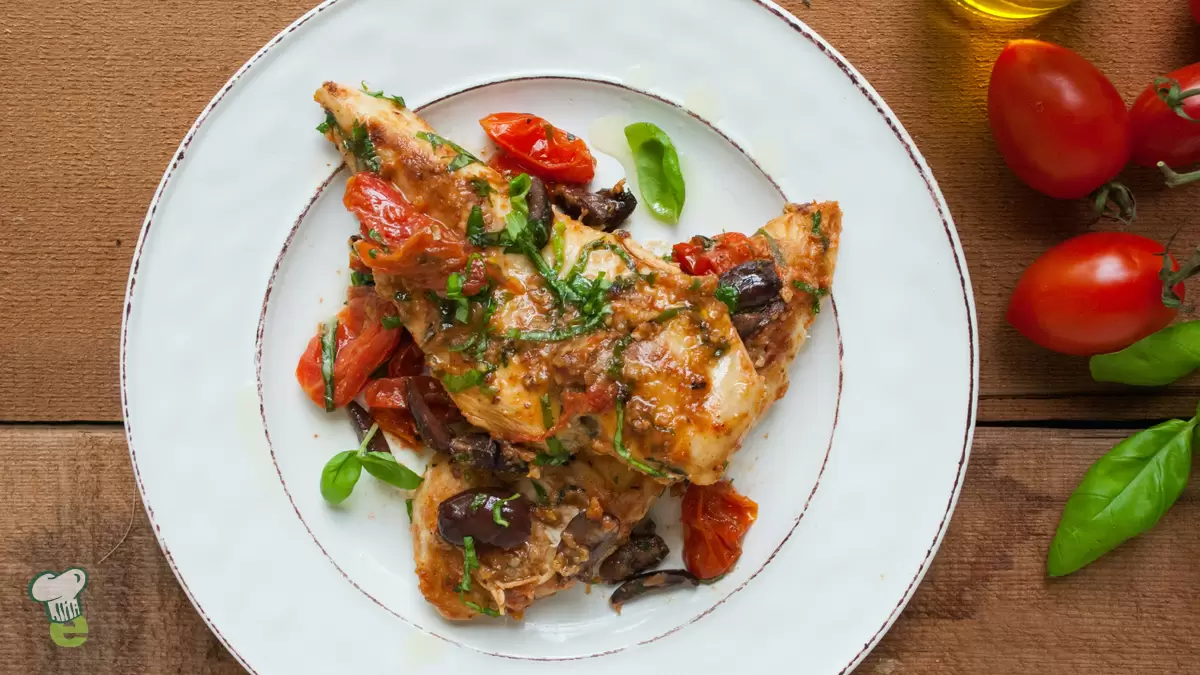 Heart Healthy Mediterranean Chicken and Tomatoes