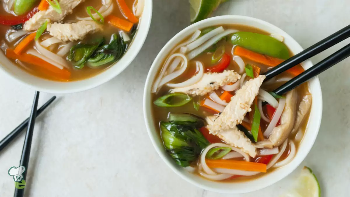 Heart Healthy Sesame Chicken Noodle Bowl