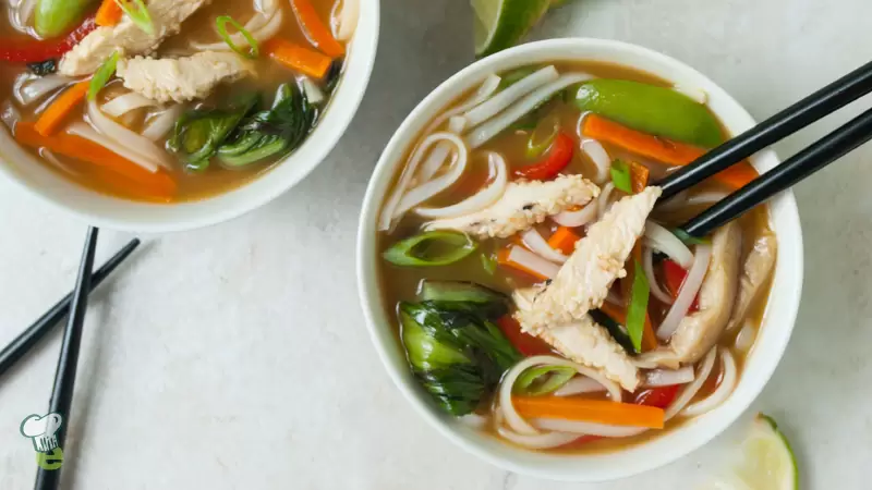 Heart Healthy Sesame Chicken Noodle Bowl