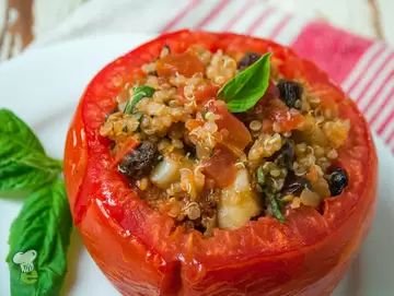 Scallop Stuffed Tomatoes