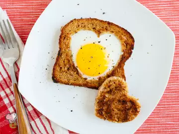 Valentine Egg in a Hole