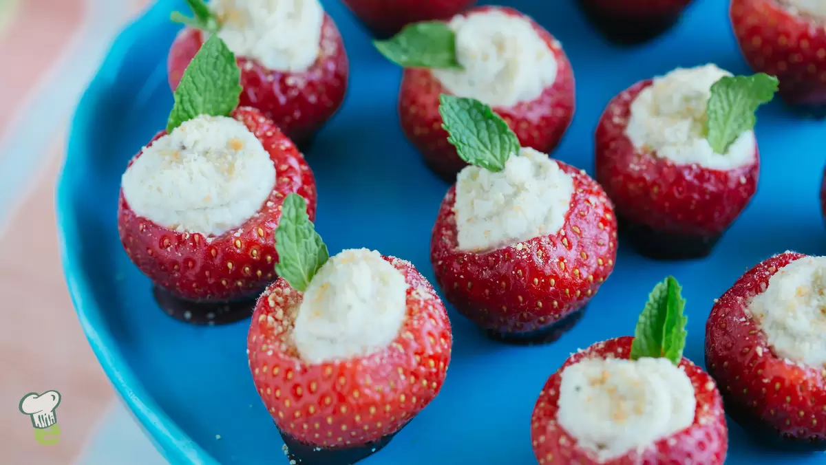 Heart Healthy Stuffed Strawberries