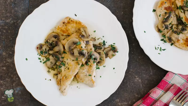 Heart Healthy Turkey Cutlets with Mushrooms