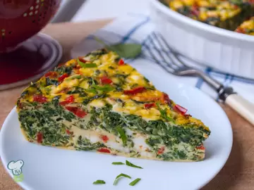 Spinach and Bell Pepper Frittata