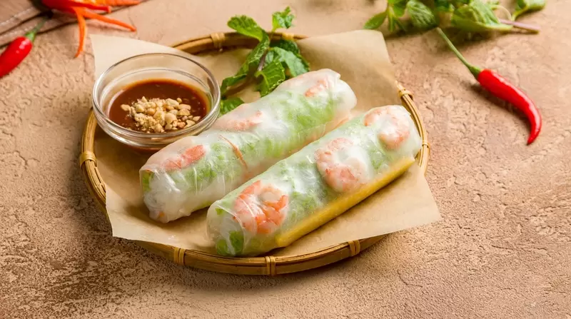 Heart Healthy Asian Shrimp Rolls