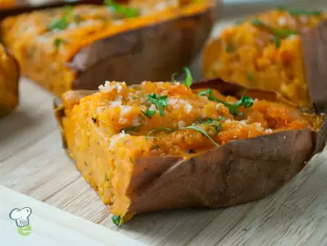 Stuffed Sweet Potato Skins