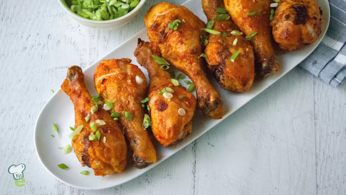 Heart Healthy Sriracha Chicken Drumsticks
