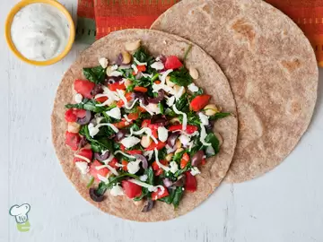 Spinach, Chickpea and Feta Melts