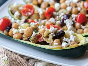 Greek Zucchini Boats
