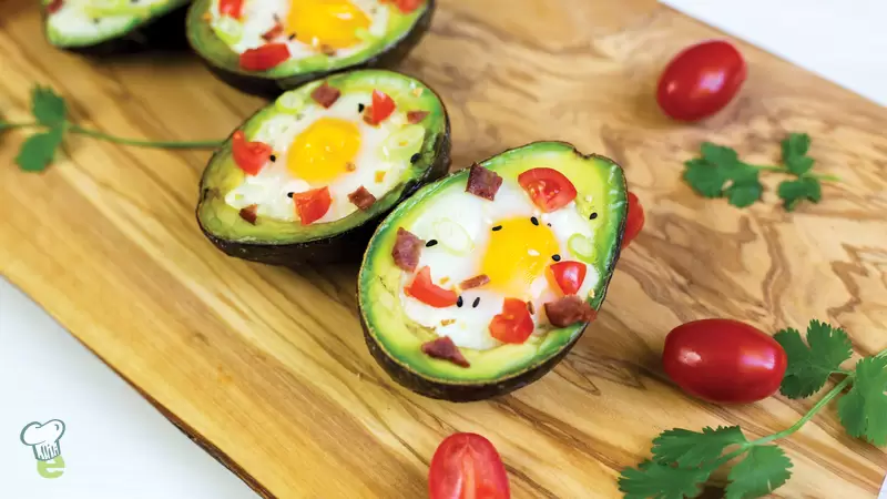 Heart Healthy Avocado Egg Nests