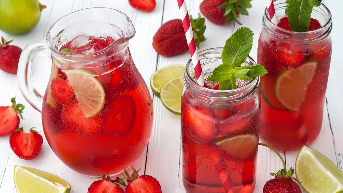 Heart Healthy Strawberry Lime Punch
