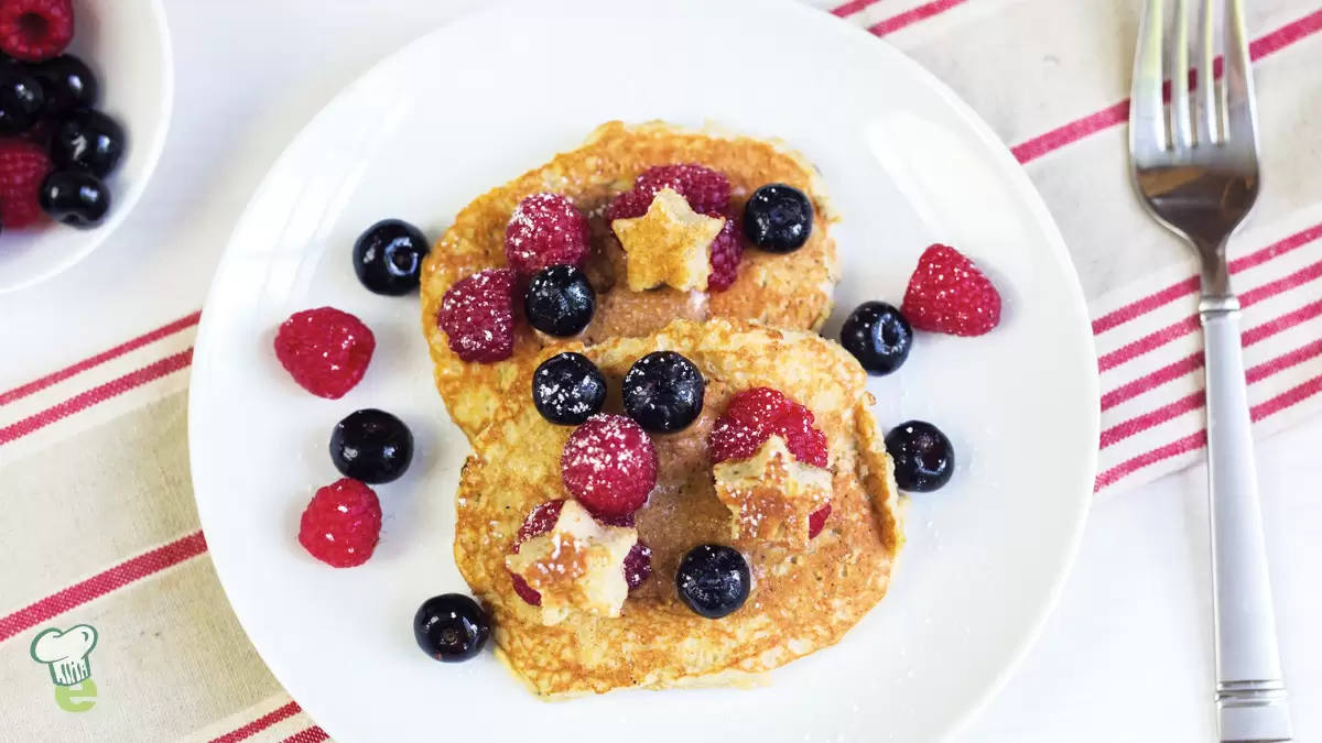 Heart Healthy Peanut Butter Banana Pancakes
