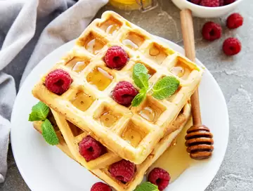 Honey Yogurt Waffles