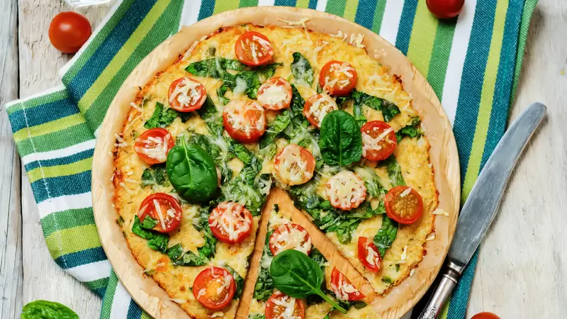 Heart Healthy Tomato and Spinach Pizza