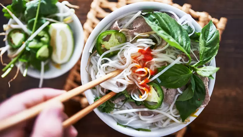 Heart Healthy Beef Pho with Rice Noodles