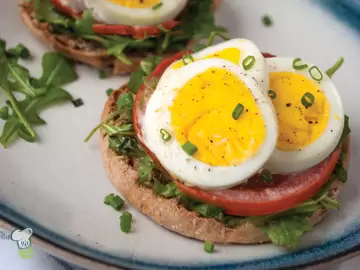 Open Faced Egg Sandwich