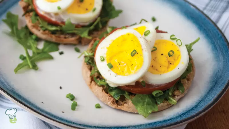 Heart Healthy Open Faced Egg Sandwich